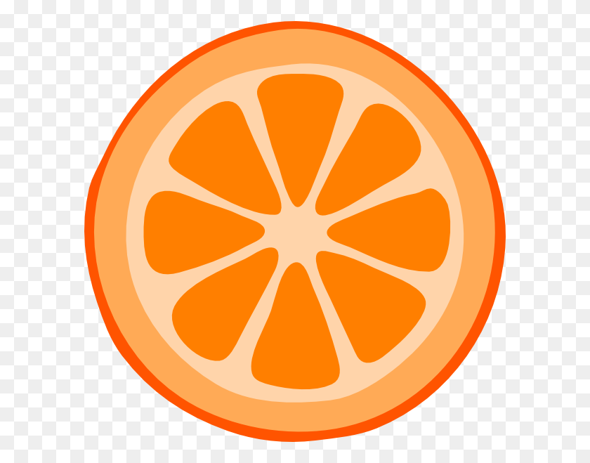 600x599 Orange Slice Clipart - Orange Slice Clipart
