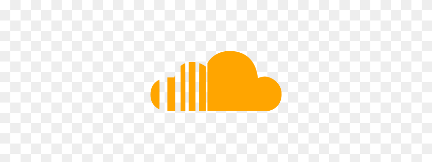 256x256 Orange Soundcloud Icon - Soundcloud PNG