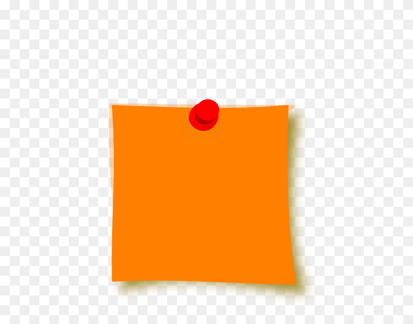 462x598 Nota Adhesiva De Color Naranja Png Imagen Png - Nota Adhesiva Png