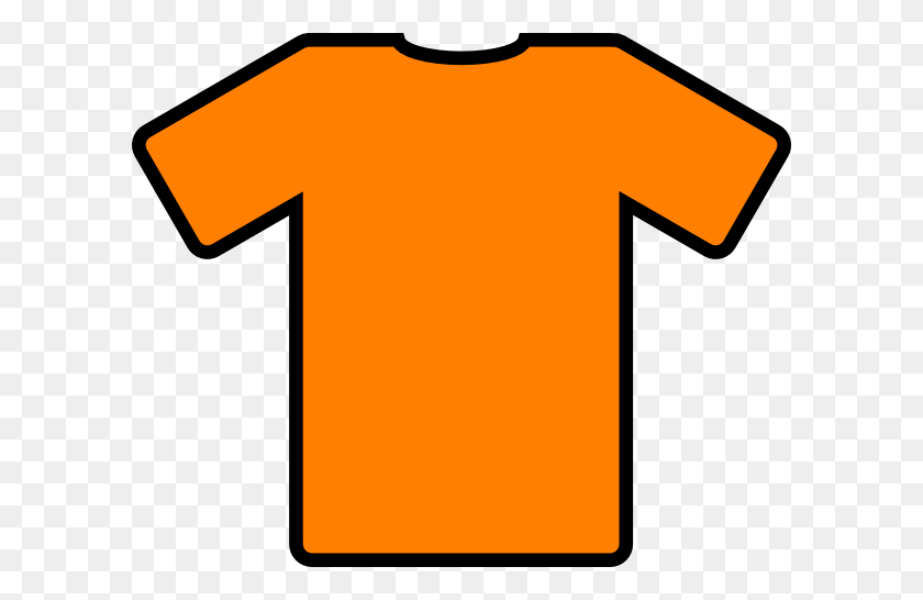 600x486 Оранжевая Футболка Картинки - Клипарт Рубашка