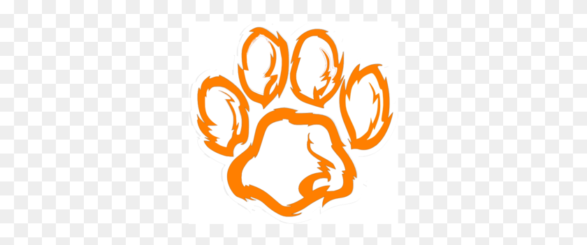 300x291 Orange Tiger Claw Clipart Free Clipart - Claw Clipart