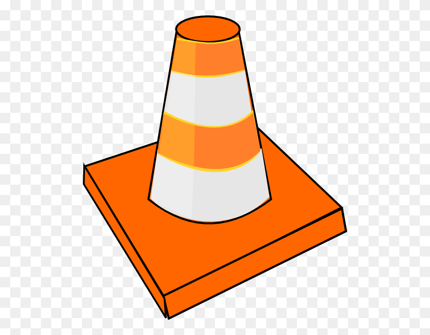 516x593 Orange Traffic Cone Clip Art - Traffic Cone PNG