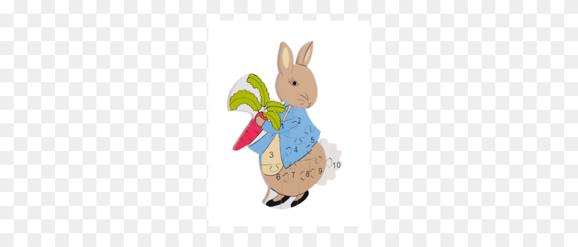 300x300 Orange Tree Toys Peter Rabbit Number Puzzle Sold For Hospice - Peter Rabbit PNG