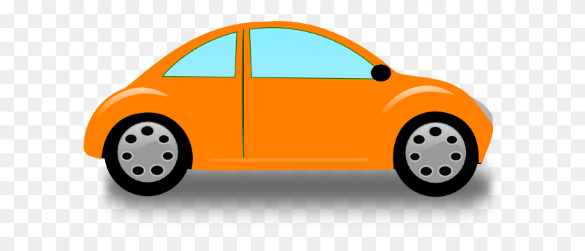600x300 Orange Volkswagon Clip Art - Groovy Clipart