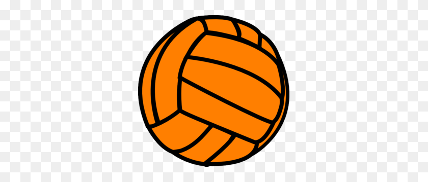 297x299 Orange Volleyball Clip Art - Volleyball Images Clip Art