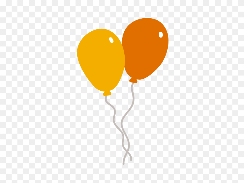 357x570 Orange Yellow Balloons - Yellow Balloon PNG