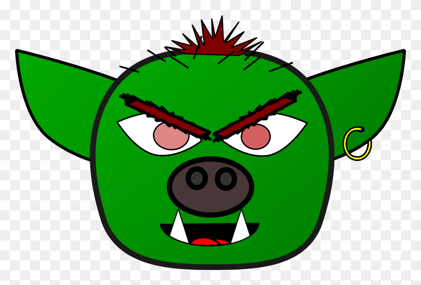 2400x1569 Orc Or Goblin Monster Icons Png - Goblin PNG