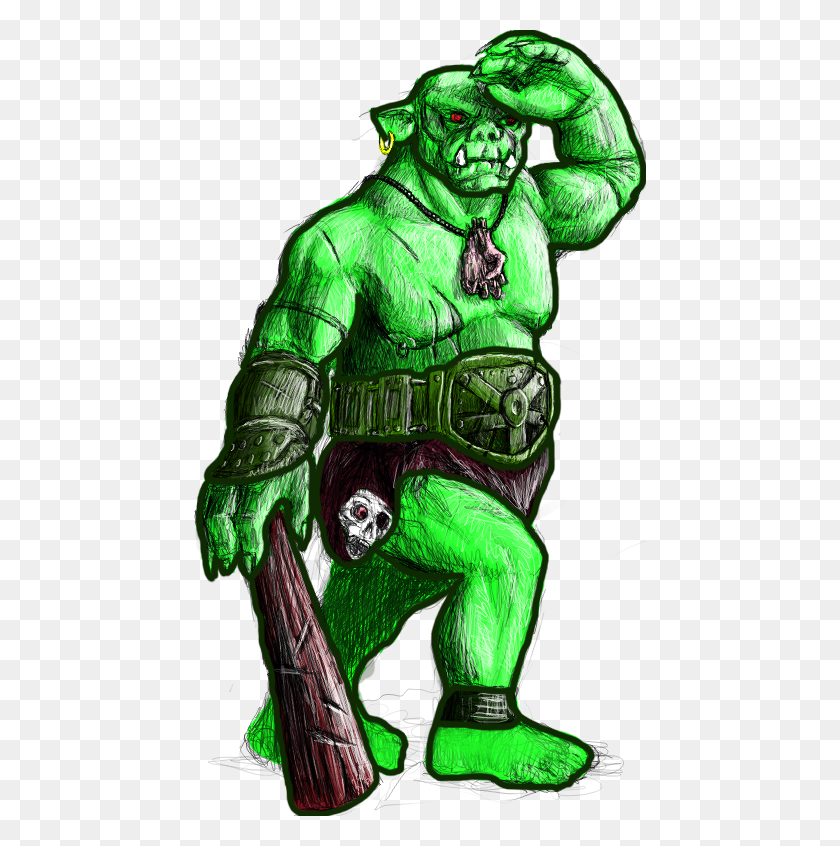 452x786 Orc Painted - Orc PNG