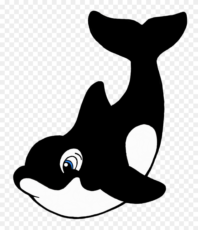 1360x1600 Orca Clip Art - Blue Whale Clipart