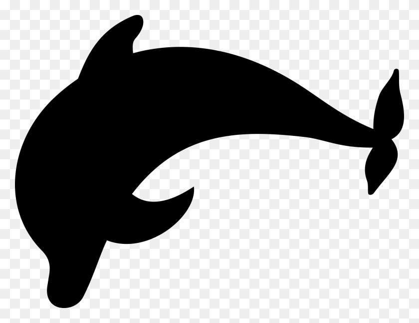 2400x1813 Orca Clipart Whale Swimming, Orca Whale Swimming Transparent Free - Whale Clipart Black And White