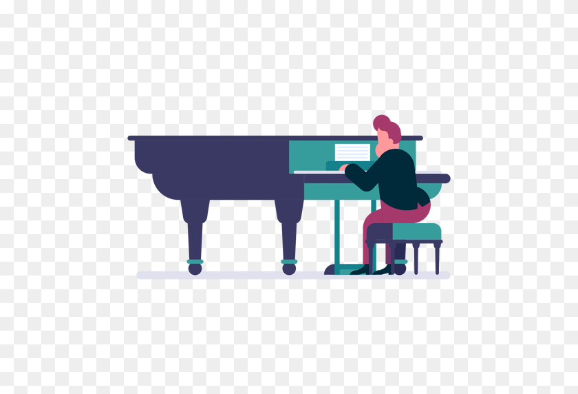 512x512 Orchestra Pianist Cartoon - Orchestra PNG