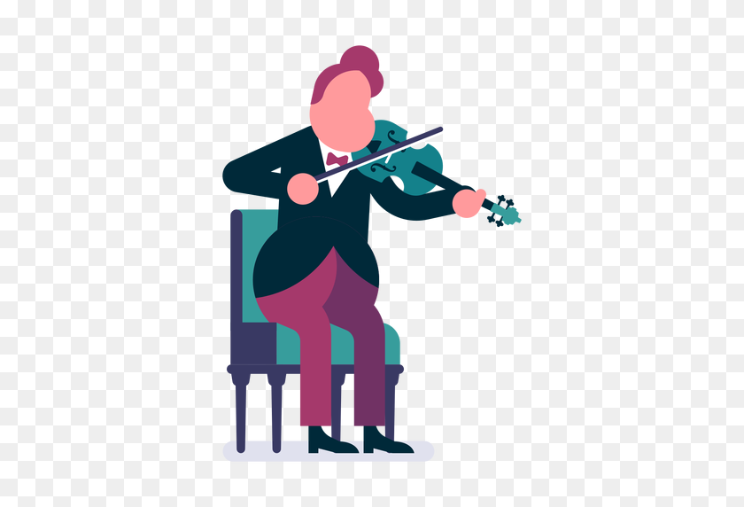 512x512 Orchestra Violinist Cartoon - Orchestra PNG