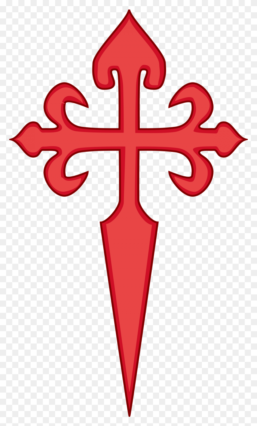 1200x2046 Orden De Santiago - Escudo Cruzado Clipart