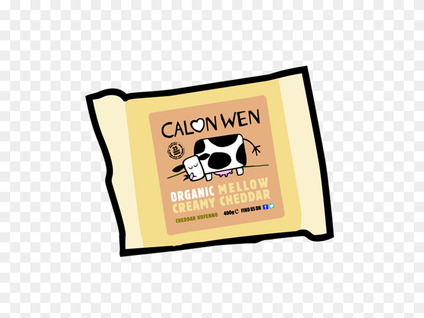 570x570 Organic Mellow Creamy Cheddar Cheese Calon Wen - Cheddar Cheese Clipart