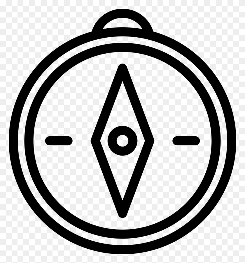 906x980 Orientation Compass Png Icon Free Download - Compass Icon PNG