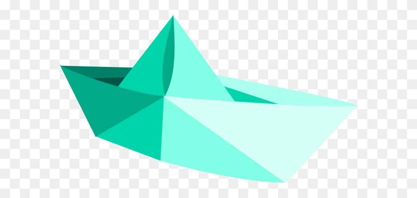 600x339 Origami Clipart Simple Boat - Origami Crane Clipart
