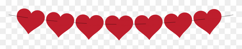 2358x344 Бесплатные Изображения Сердца Оригами На Clker Векторный Клипарт Онлайн Ряд - Ряд Клипарт