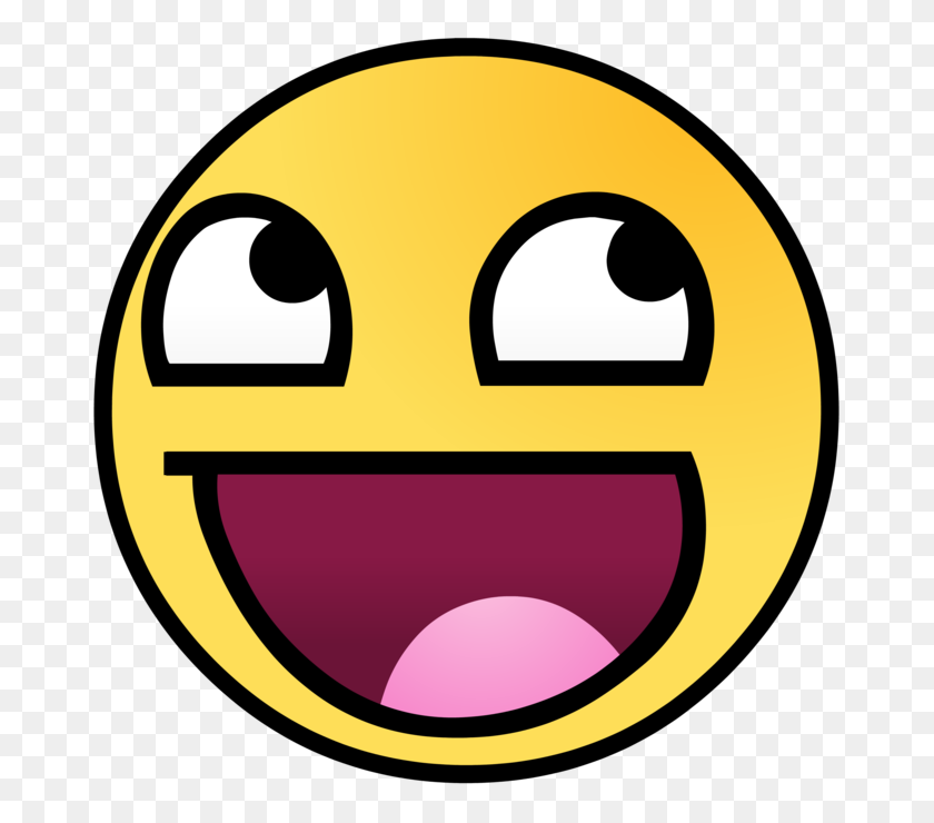 680x680 Original Awesome Face Awesome Face Epic Smiley Know Your Meme - Meme Face PNG