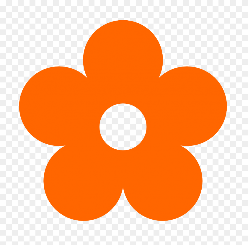 999x990 Original Clipart Orange Flower Clip Art - Orange Circle PNG