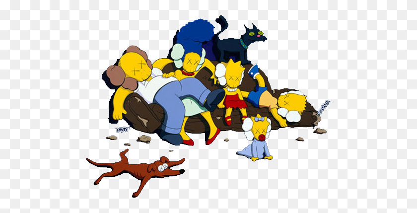 Originally Under Rated Simpsons! Kaws Original - Kaws PNG