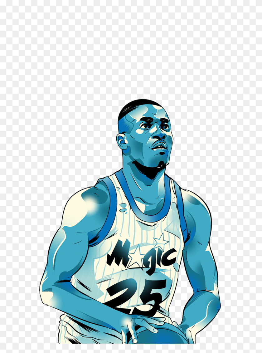 1092x1500 Orlando Magic Historia Oral - Shaquille Oneal Png