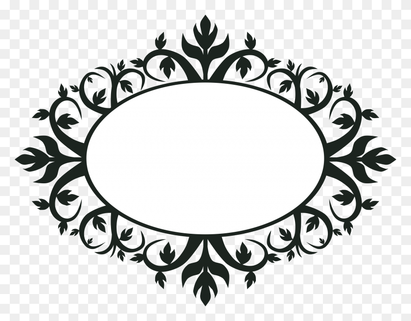 2400x1833 Ornament Oval Frame - Oval PNG