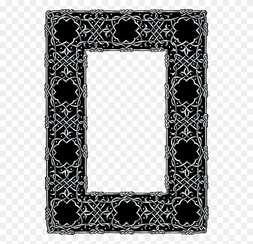 546x750 Ornament Picture Frames Computer Icons Celtic Knot - Silver Frame Clipart