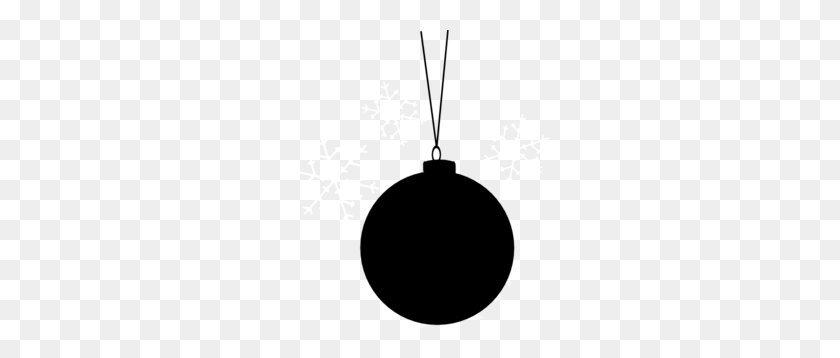 258x298 Ornament Silhouette Clip Art - Christmas Ornaments Black And White Clipart