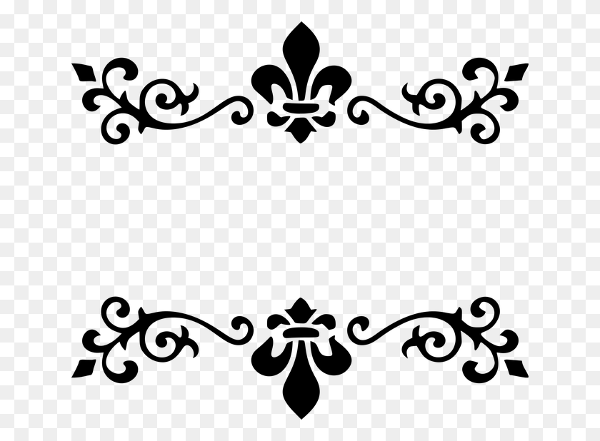 640x558 Ornamental Clipart Abstract - Ornament Clipart Black And White