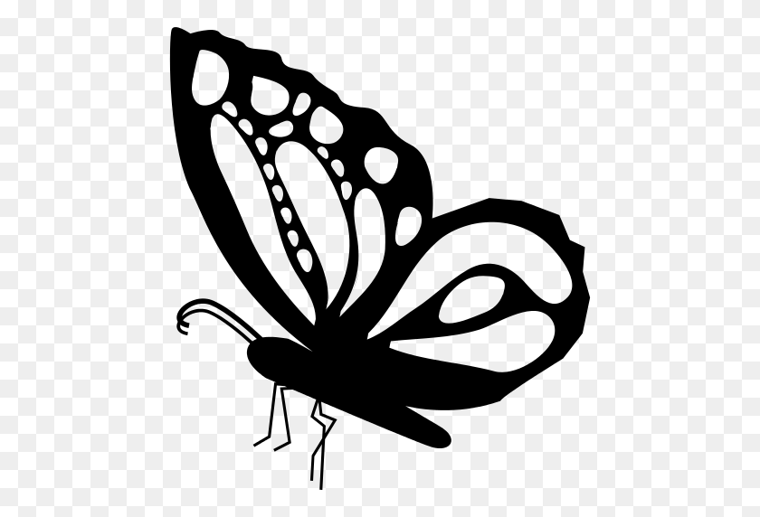 512x512 Ornamented Butterfly Wings Design Png Icon - Butterfly Wings PNG