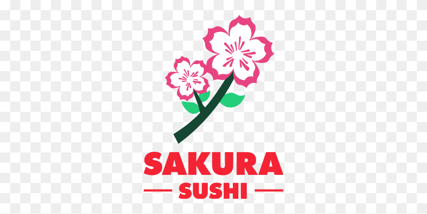 279x361 Oro Valley Marketplace Sakura Logotipo A Todo Color - Pétalos De Sakura Png