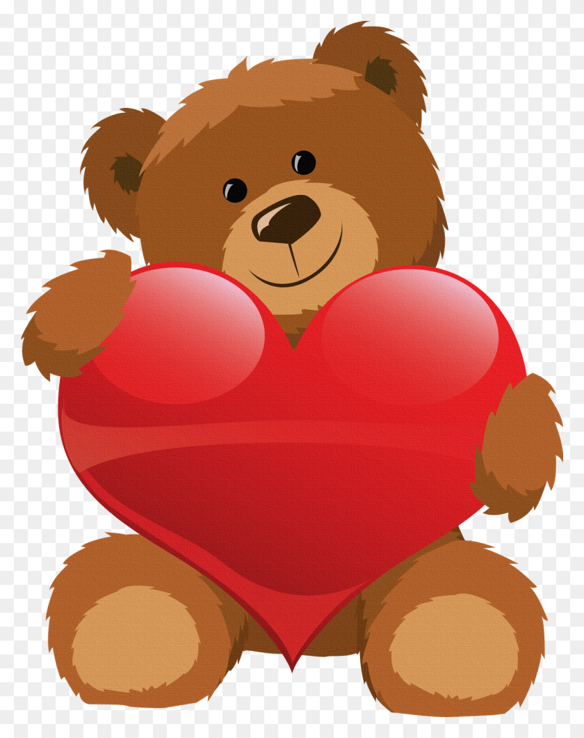 Oso Con Corazon Para Imprimir Bordado Teddy Bear - Oso Clipart