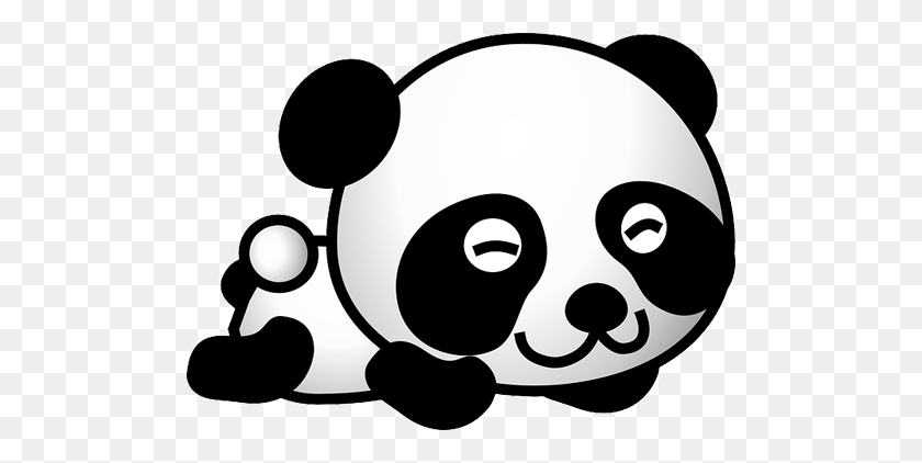 500x362 Osos Panda Para Imprimir Imagenes Y Dibujos Para Imprimir - Медведь Клипарт Черный И Белый