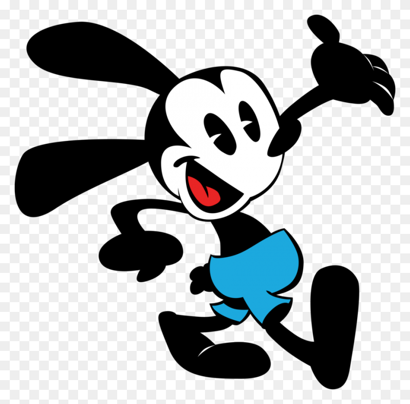900x888 Oswald The Lucky Rabbit Clipart Transparent - Lucky Clipart