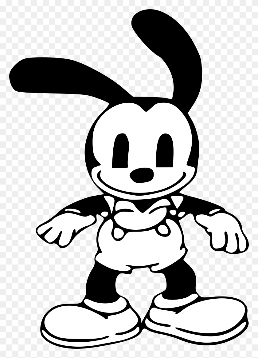 3884x5500 Oswald The Lucky Rabbit Png Images Transparent Free Download - Rabbi Clipart