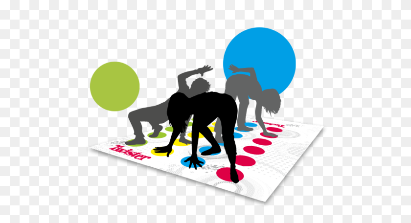 500x396 Other Board Games Cards - Twister Game Clipart