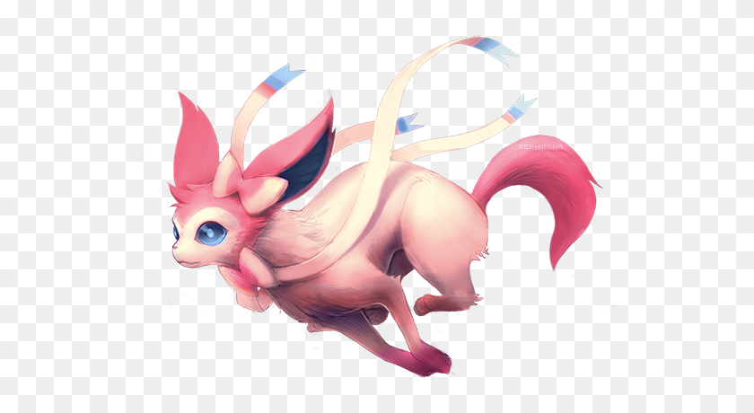 577x400 Ou Playing With Fairies - Sylveon PNG