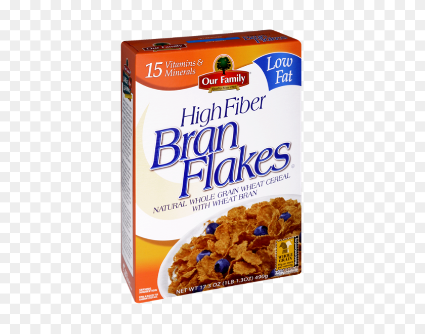 600x600 Our Family High Fiber Bran Flakes Cereal Reviews - Cereal PNG