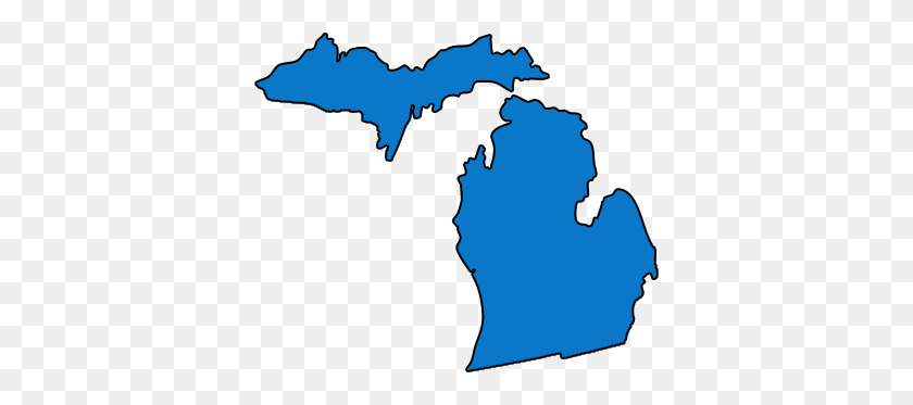 372x313 Out Of State Residents In Michigan Car Accidents - State Of Michigan Clip Art