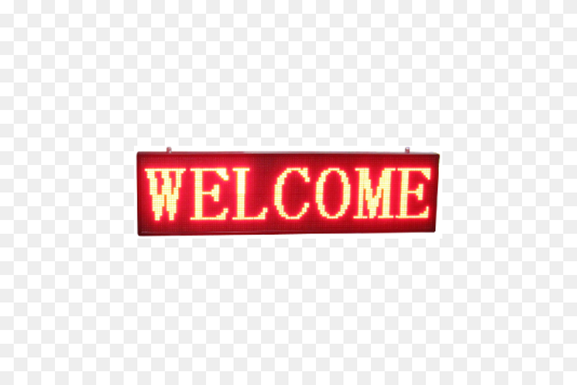 500x500 Outdoor Scrolling Led Sign Board Red Led Moving Message Sign - PNG Message Board