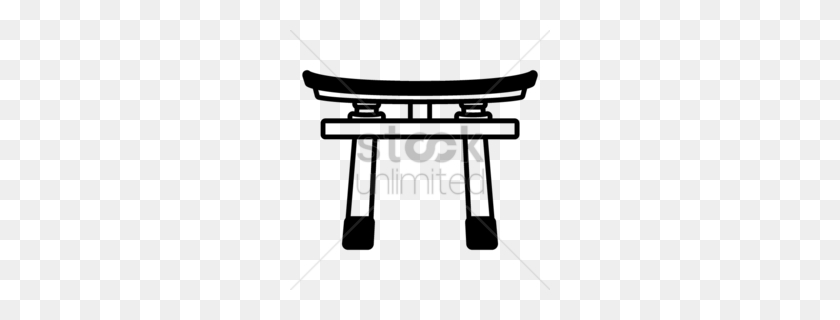 260x260 Outdoor Table Clipart - Sled Clipart Black And White