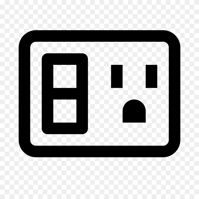 1600x1600 Outlet Switch Icon - On Off Switch Clipart