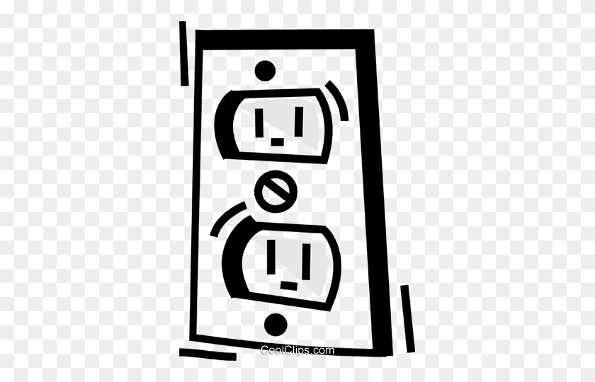 333x480 Outlets And Receptacles Royalty Free Vector Clip Art Illustration - Outlet Clipart