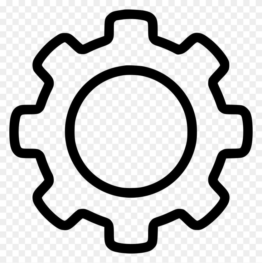 980x982 Outline Gear Png Icon Free Download - Gear PNG