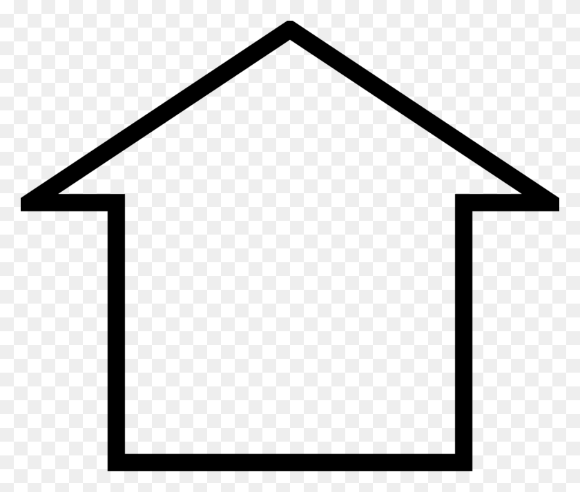 1200x1006 Outline Of A House Clipart Best, Graphic Outline Of House - Roof Top Clipart