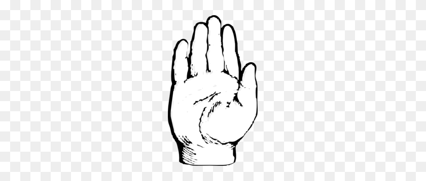 177x298 Outline Of An Hand Clip Art - Closed Fist Clipart