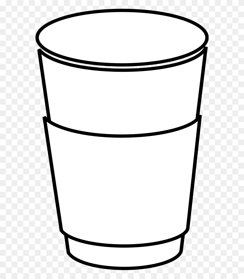 596x900 Outline Of Coffee Cup Most Orders White Cartoon Hot Free - Single Balloon Clipart