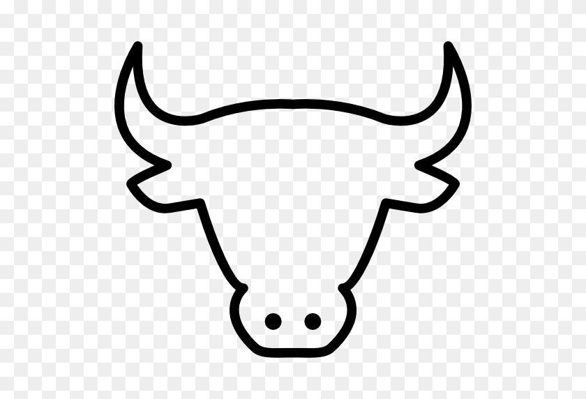512x512 Outline Of Cow - Cow Clipart Outline