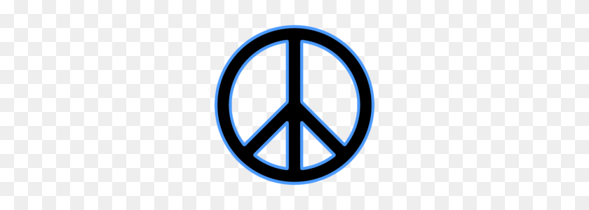 240x240 Outline Peace Sign - Peace Symbol PNG