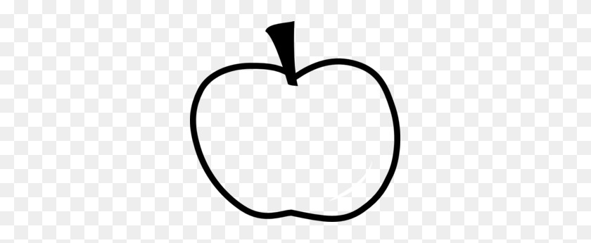 299x285 Outline Png Apple Logo Drawing Pictures - Apple Logo PNG White
